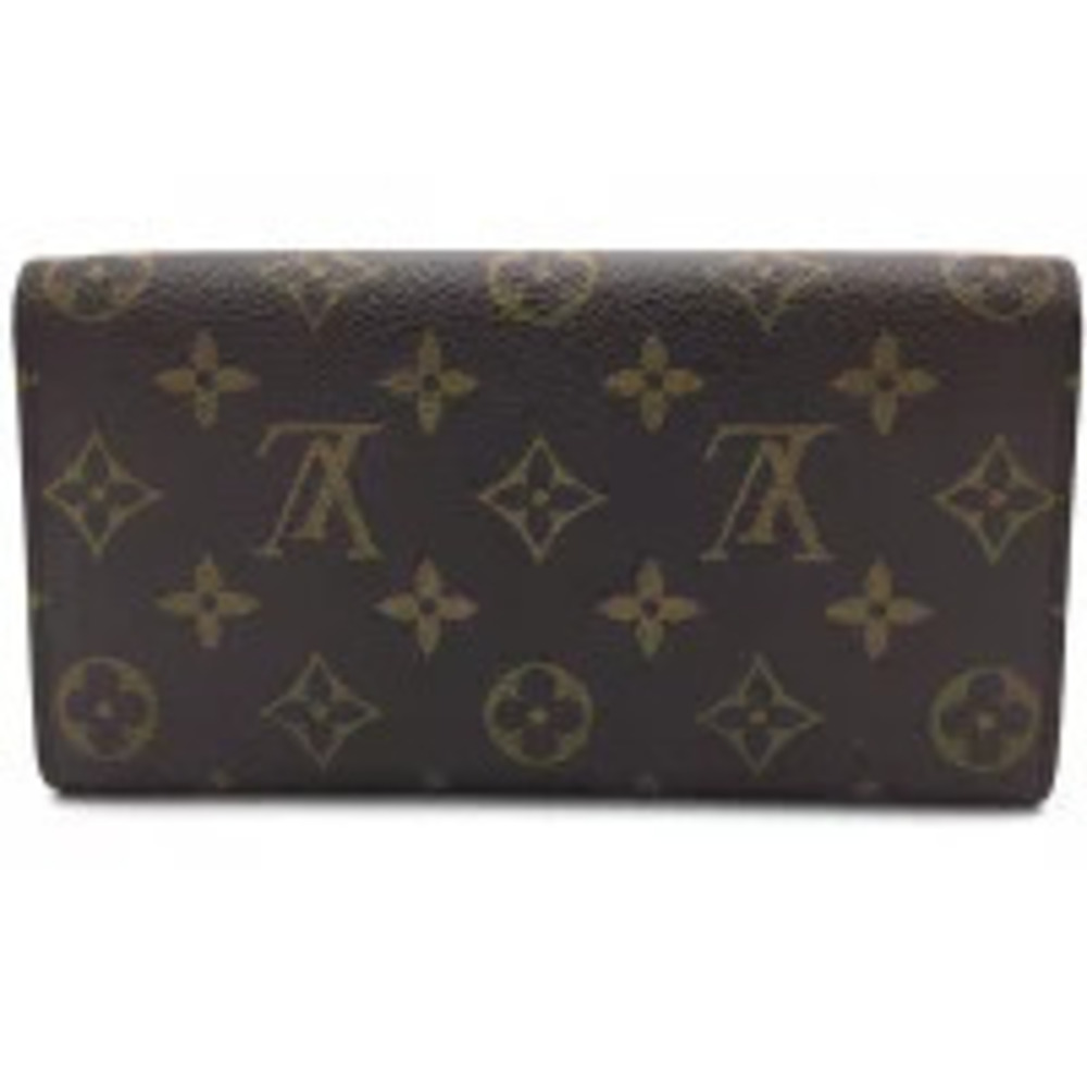 Louis Vuitton Portefeuille Monogram Sarah Long Wallet Brown